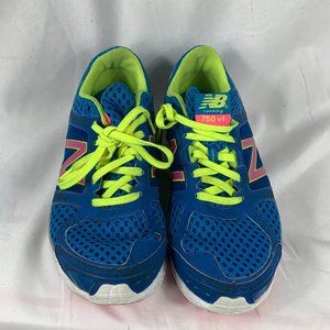 New Balance Womens 750 V1 W750EB1 Blue Pink Running Shoes Lace Up Size 8.5 B